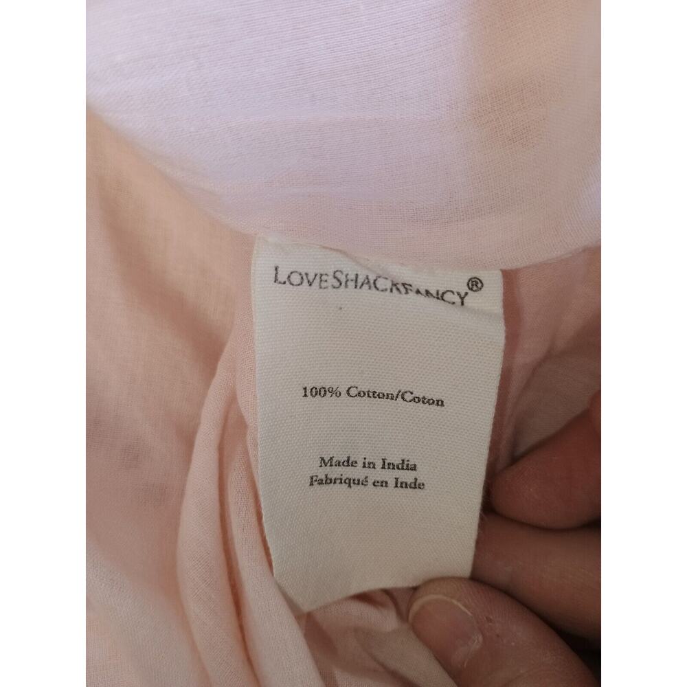LoveShackFancy Crissilda Dress Pink Parfait Eyelet Maxi Dress Small NWT - Picture 6 of 7